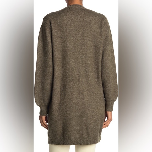 Embroidered Brown Cardigan Sweater - Picture 3 of 15